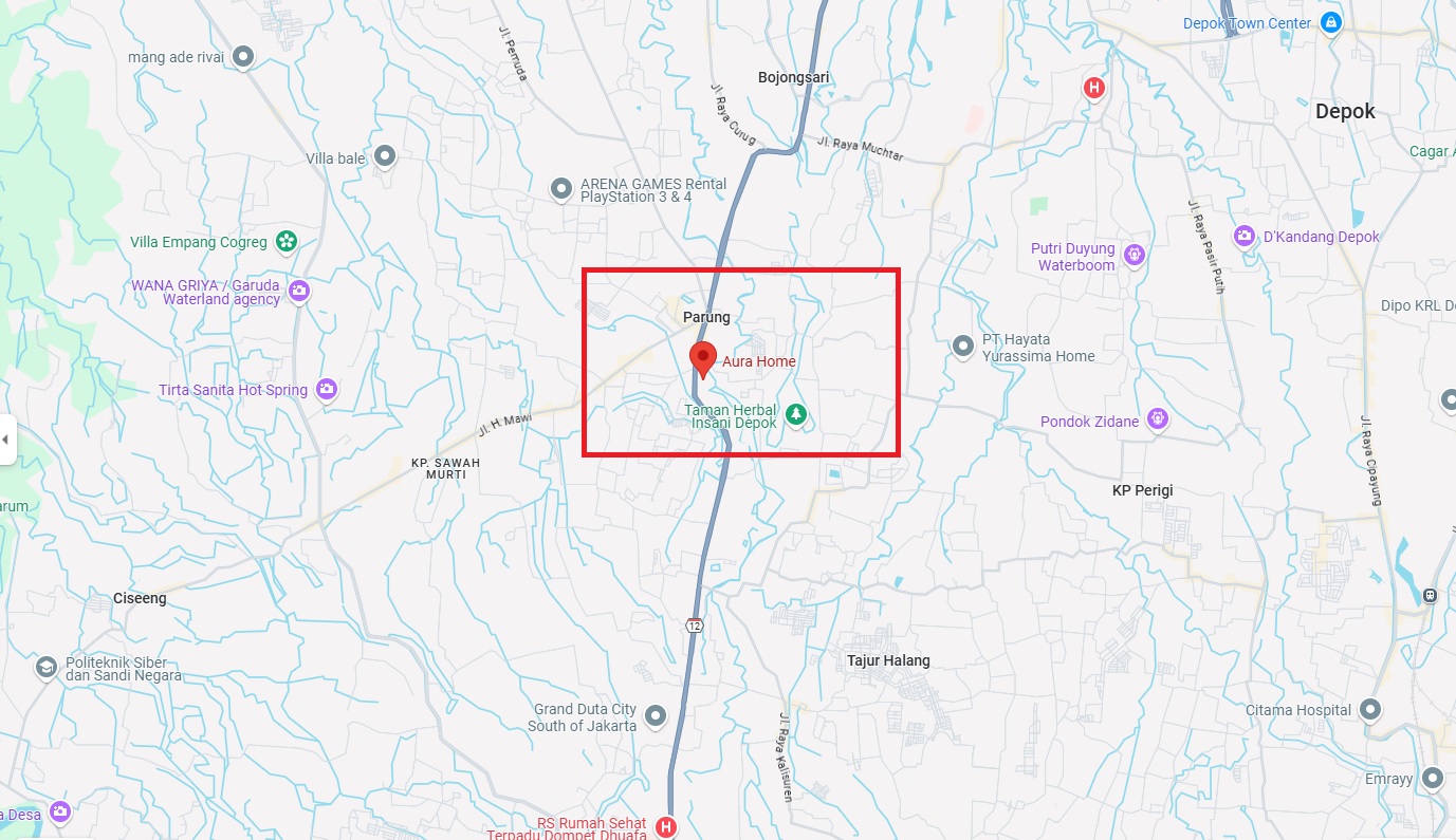 lokasi aura home parung